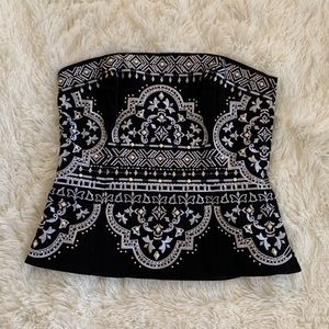 White House Black Market Beaded Bustier